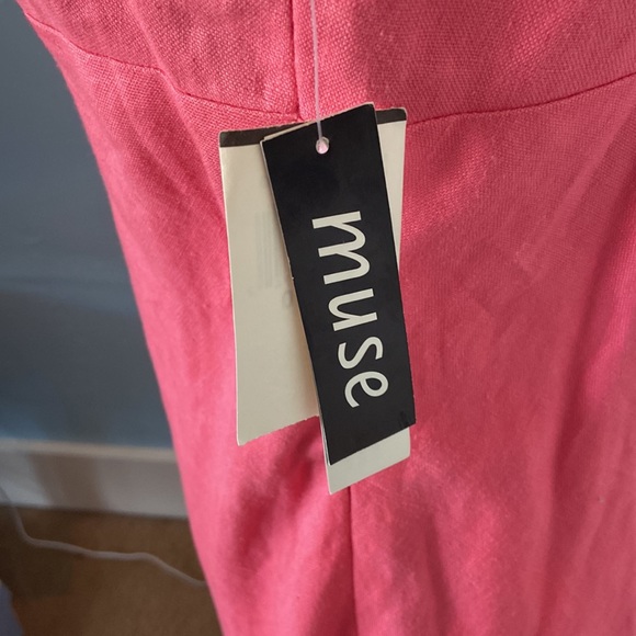 Muse slip dress - linen with appilique bottom- brand new, size 10 - Picture 3 of 7